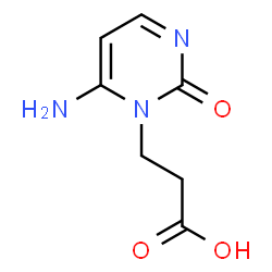 ChemSpider 2D Image | 6-Amino-2-oxo-1(2H)-pyrimidinepropanoic acid | C7H9N3O3