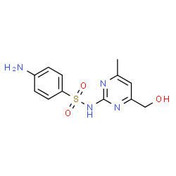 ChemSpider 2D Image | 4-Amino-N-[4-(hydroxymethyl)-6-methyl-2-pyrimidinyl]benzenesulfonamide | C12H14N4O3S