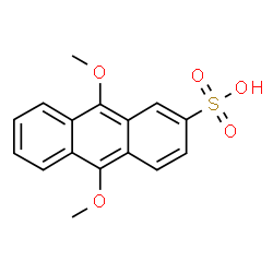 ChemSpider 2D Image | 9,10-Dimethoxy-2-anthracenesulfonic acid | C16H14O5S
