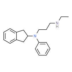 ChemSpider 2D Image | N-(2,3-Dihydro-1H-inden-2-yl)-N'-ethyl-N-phenyl-1,3-propanediamine | C20H26N2