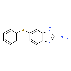 ChemSpider 2D Image | 6-(Phenylsulfanyl)-1H-benzimidazol-2-amine | C13H11N3S
