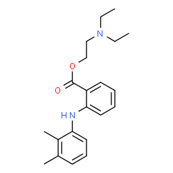 ChemSpider 2D Image | 2-(Diethylamino)ethyl 2-[(2,3-dimethylphenyl)amino]benzoate | C21H28N2O2
