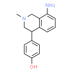 ChemSpider 2D Image | 4-(8-Amino-1,2,3,4-tetrahydro-2-methyl-4-isoquinolinyl)phenol | C16H18N2O