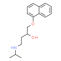 ChemSpider 2D Image | 4-(Isopropylamino)-1-(1-naphthyloxy)-2-butanol | C17H23NO2