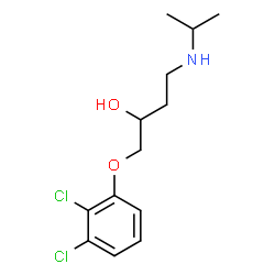 ChemSpider 2D Image | 1-(2,3-Dichlorophenoxy)-4-(isopropylamino)-2-butanol | C13H19Cl2NO2