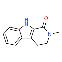 ChemSpider 2D Image | 2-METHYL-1H,2H,3H,4H,9H-PYRIDO[3,4-B]INDOL-1-ONE | C12H12N2O