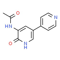 ChemSpider 2D Image | N-(6-Oxo-1,6-dihydro-3,4'-bipyridin-5-yl)acetamide | C12H11N3O2