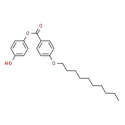 ChemSpider 2D Image | 4-Hydroxyphenyl-4-(decyloxy)benzoat | C23H30O4