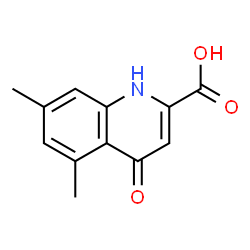 ChemSpider 2D Image | 4-hydroxy-5,7-dimethylquinoline-2-carboxylic acid | C12H11NO3