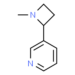 ChemSpider 2D Image | 3-(1-Methyl-2-azetidinyl)pyridine | C9H12N2
