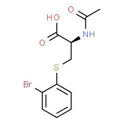 ChemSpider 2D Image | N-Acetyl-S-(2-bromophenyl)-L-cysteine | C11H12BrNO3S