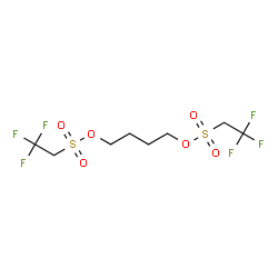 ChemSpider 2D Image | 1,4-Butanediyl bis(2,2,2-trifluoroethanesulfonate) | C8H12F6O6S2