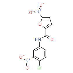 ChemSpider 2D Image | N-(4-Chloro-3-nitrophenyl)-5-nitro-2-furamide | C11H6ClN3O6