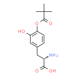 ChemSpider 2D Image | 4-O-PIVALOYL-3-HYDROXY-L-PHENYLALANINE | C14H19NO5