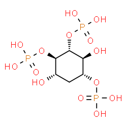 ChemSpider 2D Image | myo-Inositol, 2-deoxy-, 1,4,5-tris(dihydrogen phosphate) | C6H15O14P3
