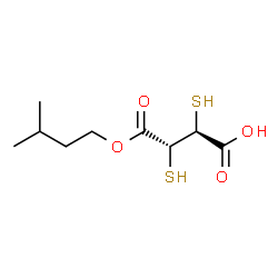 ChemSpider 2D Image | (2S,3R)-4-(3-Methylbutoxy)-4-oxo-2,3-disulfanylbutanoic acid | C9H16O4S2