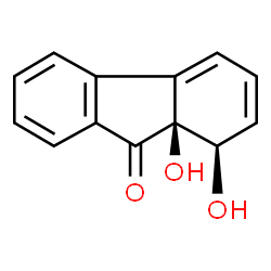 ChemSpider 2D Image | 1-Hydro-1,1a-dihydroxy-9-fluorenone | C13H10O3