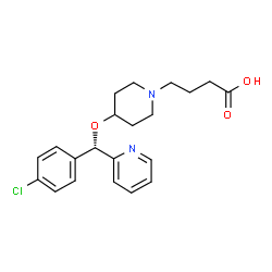 ChemSpider 2D Image | (S)-Bepotastine | C21H25ClN2O3