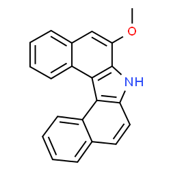 ChemSpider 2D Image | 6-methoxydibenzo(c,g)carbazole | C21H15NO