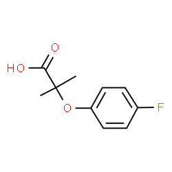 ChemSpider 2D Image | 2-(4-Fluorophenoxy)-2-methylpropanoic acid | C10H11FO3