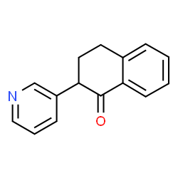 ChemSpider 2D Image | 2-(3-Pyridinyl)-3,4-dihydro-1(2H)-naphthalenone | C15H13NO