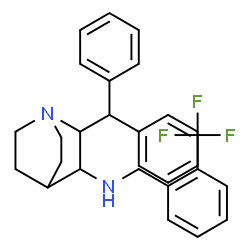 ChemSpider 2D Image | 2-(Diphenylmethyl)-N-[2-(trifluoromethyl)benzyl]quinuclidin-3-amine | C28H29F3N2