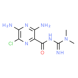 ChemSpider 2D Image | 6-chloro-3,5-diaminopyrazine-3-carboxamide | C8H12ClN7O