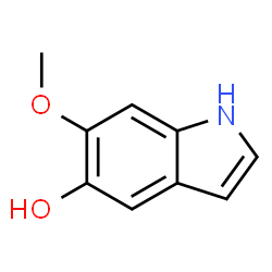 ChemSpider 2D Image | 6-Methoxy-1H-indol-5-ol | C9H9NO2