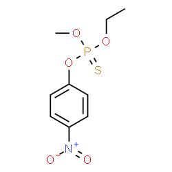 ChemSpider 2D Image | O-Ethyl O-methyl O-(4-nitrophenyl) phosphorothioate | C9H12NO5PS