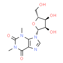 ChemSpider 2D Image | 1,3-Dimethyl-2,3-dihydroxanthosine | C12H16N4O6