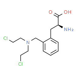 ChemSpider 2D Image | 2-{[Bis(2-chloroethyl)amino]methyl}-L-phenylalanine | C14H20Cl2N2O2