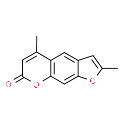 ChemSpider 2D Image | 2,5-Dimethyl-7H-furo[3,2-g]chromen-7-one | C13H10O3