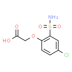 ChemSpider 2D Image | (4-Chloro-2-sulfamoylphenoxy)acetic acid | C8H8ClNO5S