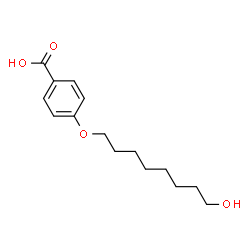 ChemSpider 2D Image | 4-(8-Hydroxyoctyloxy)benzoic acid | C15H22O4