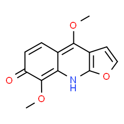 ChemSpider 2D Image | 4,8-Dimethoxyfuro[2,3-b]quinolin-7(9H)-one | C13H11NO4