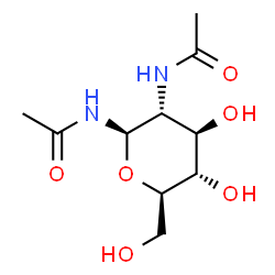 ChemSpider 2D Image | 2-Acetamido-N-acetyl-2-deoxy-beta-D-glucopyranosylamine | C10H18N2O6