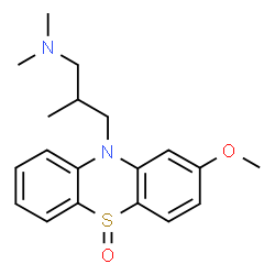 ChemSpider 2D Image | 3-(2-Methoxy-5-oxido-10H-phenothiazin-10-yl)-N,N,2-trimethyl-1-propanamine | C19H24N2O2S