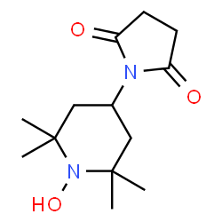 ChemSpider 2D Image | 4-(2,5-Dioxo-1-pyrrolidinyl)-2,2,6,6-tetramethyl-1-piperidinyloxy | C13H22N2O3
