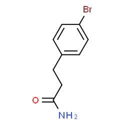 ChemSpider 2D Image | 3-(4-Bromophenyl)propanamide | C9H10BrNO