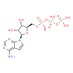 ChemSpider 2D Image | 7-Deazaadenosine-5'-Triphosphate | C11H17N4O13P3