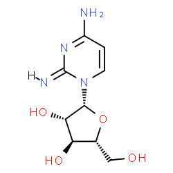 ChemSpider 2D Image | (2E)-1-(beta-D-Arabinofuranosyl)-2-imino-1,2-dihydro-4-pyrimidinamine | C9H14N4O4