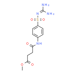 ChemSpider 2D Image | methyl 4-{[4-(carbamimidoylsulfamoyl)phenyl]amino}-4-oxobutanoate | C12H16N4O5S