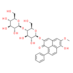 ChemSpider 2D Image | Haemocorin | C32H34O14