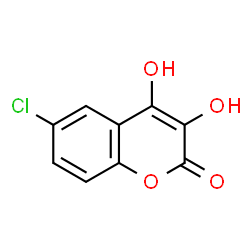 ChemSpider 2D Image | 6-Chloro-3,4-dihydroxy-2H-chromen-2-one | C9H5ClO4