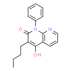 ChemSpider 2D Image | 3-Butyl-4-hydroxy-1-phenyl-1,8-naphthyridin-2(1H)-one | C18H18N2O2