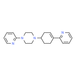 ChemSpider 2D Image | 1-(2-Pyridinyl)-4-[4-(2-pyridinyl)-3-cyclohexen-1-yl]piperazine | C20H24N4