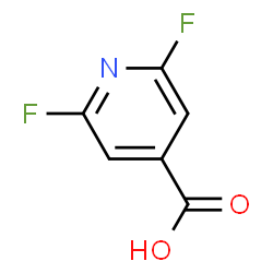 ChemSpider 2D Image | 2,6-Difluoroisonicotinic acid | C6H3F2NO2