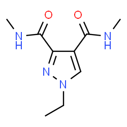 ChemSpider 2D Image | 1-Ethyl-N,N'-dimethyl-1H-pyrazole-3,4-dicarboxamide | C9H14N4O2