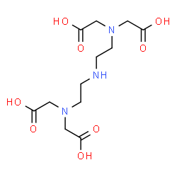 ChemSpider 2D Image | 2,2',2'',2'''-[Iminobis(2,1-ethanediylnitrilo)]tetraacetic acid | C12H21N3O8