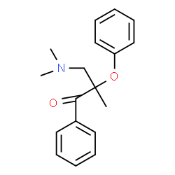 ChemSpider 2D Image | 3-Dimethylamino-2-methyl-2-phenoxypropiophenone | C18H21NO2